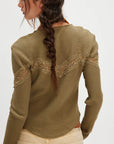 Gothic Olive Let's Party Cardigan