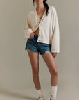 Ivory Cool Of The Night Cardigan