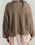 Mocha Melange Cool Of The Night Cardigan