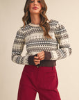Multi Brown Lakes Sweater