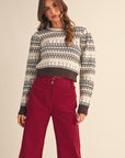 Multi Brown Lakes Sweater