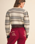 Multi Brown Lakes Sweater