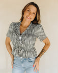 Ash Seersucker Portia Top
