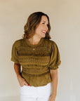 Calvary Green Maxey Knit Top