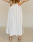 Natural Embroidered Sophie Skirt