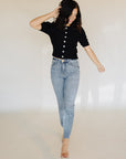 Velvet Black Isla Solid Cardigans