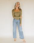 Gothic Olive Let's Party Cardigan