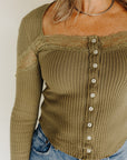 Gothic Olive Let's Party Cardigan