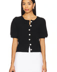 Velvet Black Isla Solid Cardigans