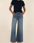 Believe Ryan Super Wide Leg Raw Hem Denim
