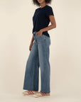 Believe Ryan Super Wide Leg Raw Hem Denim