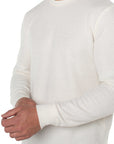 Cream Long Sleeve Crew Neck