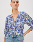Blue Marguerite Mariah Top