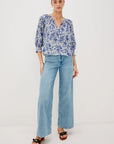 Blue Marguerite Mariah Top