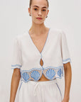 White Venice Top