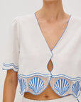 White Venice Top