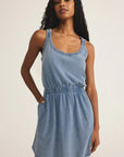 Medium Indigo Keegan Jersey Denim Mini Dress