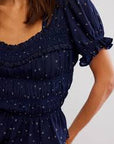 Peacoat Combo Adore You Blouse