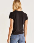 Black Modern Slub Tee