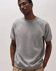 Heather Grey Recycled Fleece SS Sweatshirt