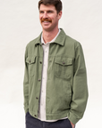 Olive Brushed Twill Trucker