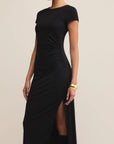 Black Aurelia Midi Dress