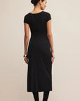 Black Aurelia Midi Dress