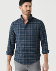 Navy Andrew Plaid City Flannel Twill