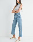 Medium Denim Twist Barrel Jean