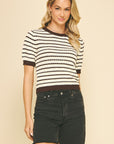 Chocolate Stripe Shayla Sweater