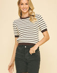 Chocolate Stripe Shayla Sweater