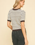 Chocolate Stripe Shayla Sweater