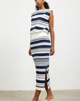 Off White-Navy Danielle Skirt