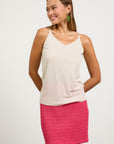 Off White Knit Lauren Cami