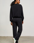 Black Soft Laya Bomber Jacket