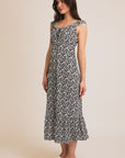 Black Ivory Abstract Dress