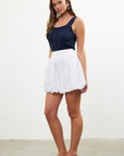 White Florence Mini Skirt