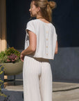 Oatmeal Pinstripe Sheri Pants