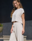 Oatmeal Pinstripe Sheri Pants