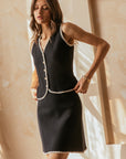 Black Cream Deanna Sweater Vest