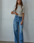 Cream Black Aimee Top