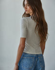 Cream Black Aimee Top