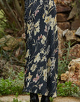 Black Maelys Floral Skirt