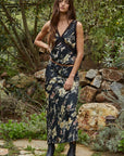 Black Maelys Floral Skirt