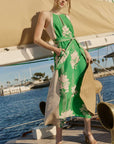 Jade Green Halter Midi Dress