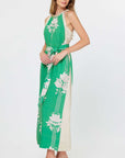 Jade Green Halter Midi Dress