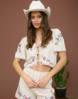 Natural Floral Bae Blouse