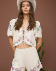 Natural Floral Bae Blouse