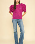 Magenta Callie Sweater
