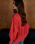 Cherry Tomato Everyday Hi-Lo Slit Pullover